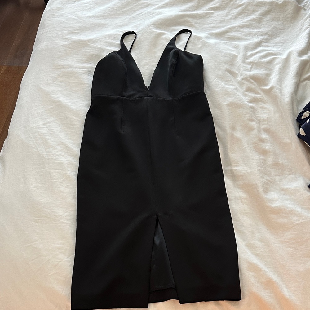 Bardot Classic LBD with deep V and front slit